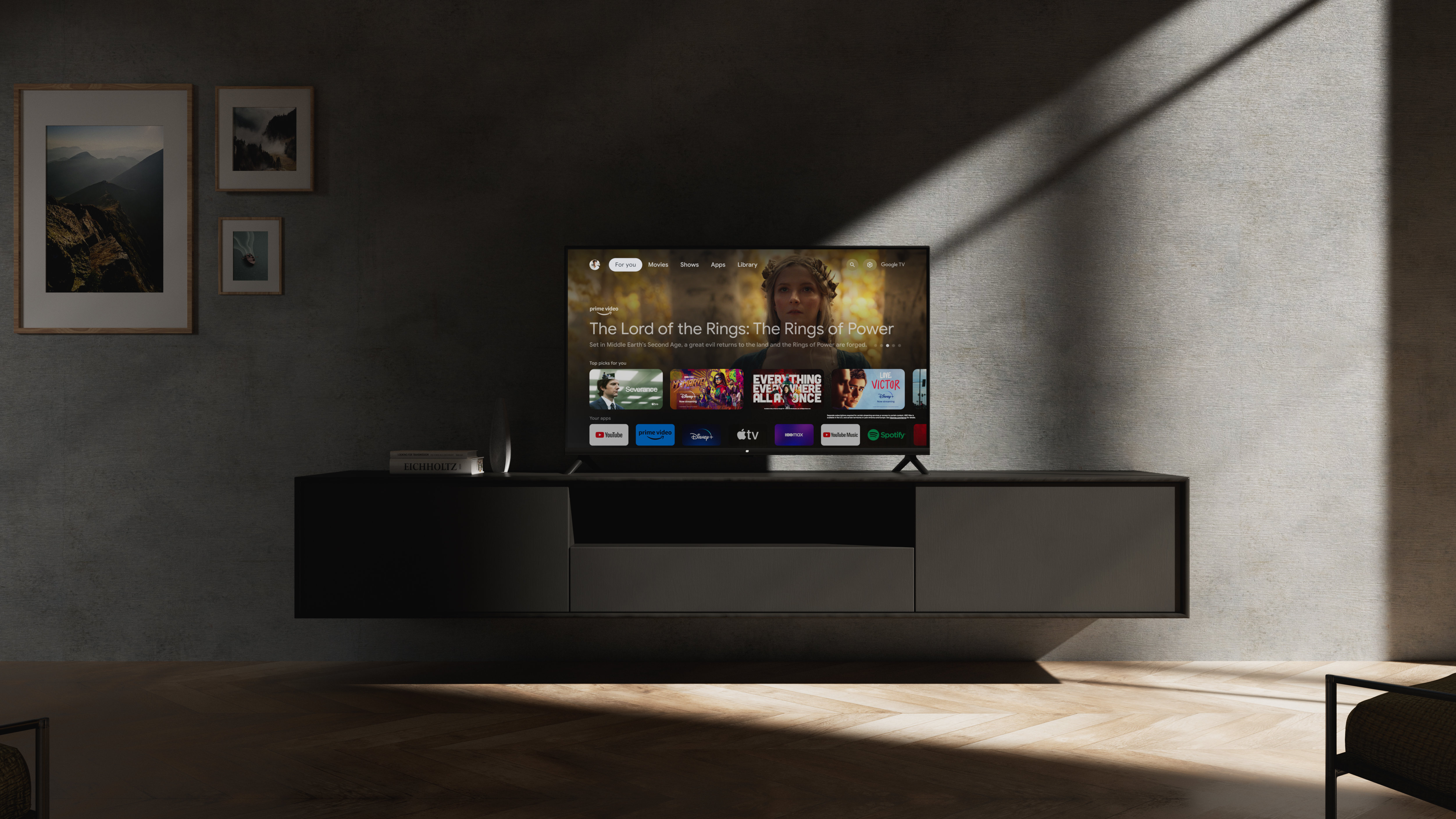 Chromecast con Google TV - Intrattenimento in streaming sulla TV con la  ricerca vocale - Guarda film, programmi